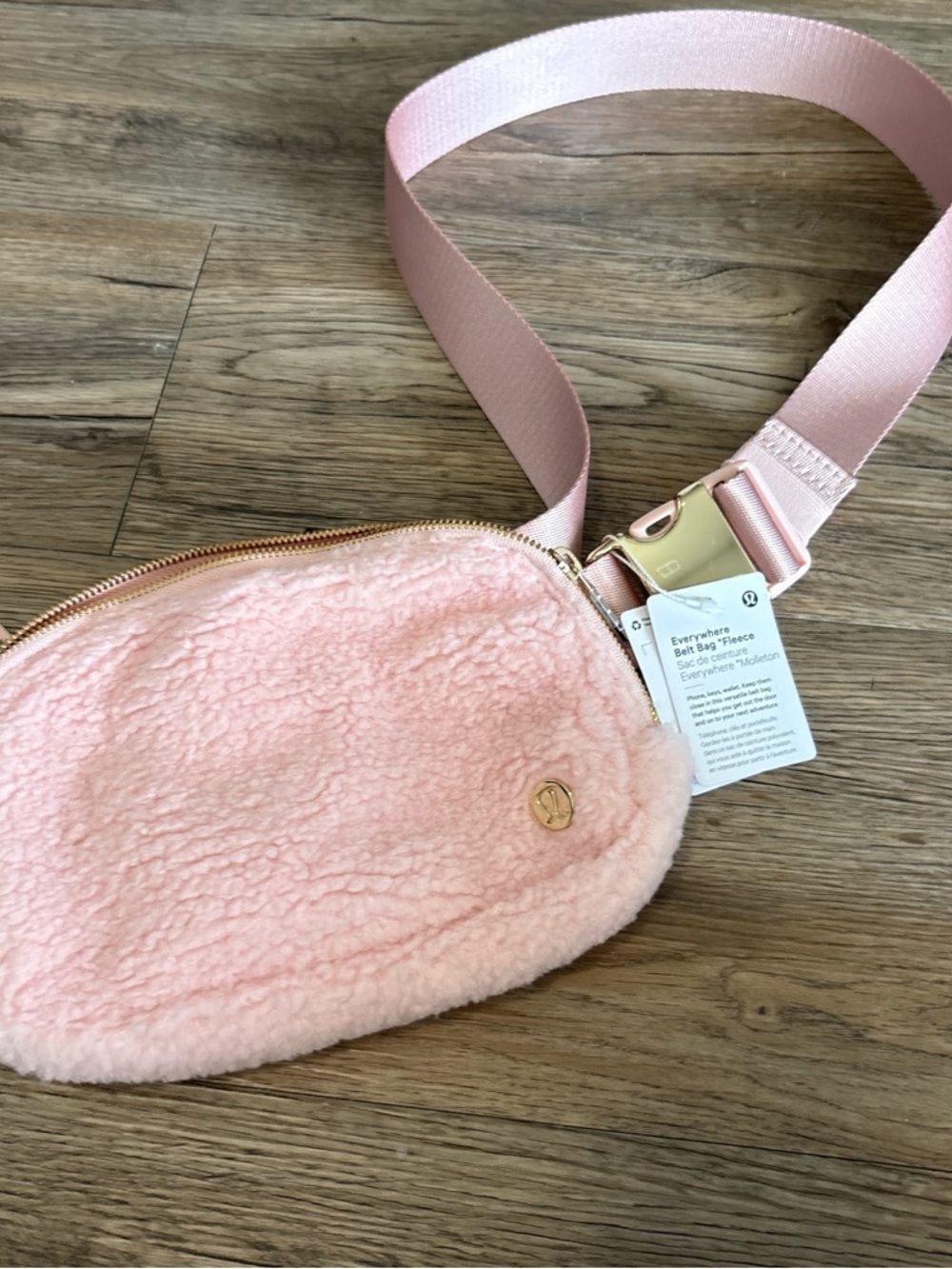 lululemon athletica Pink Everywhere Belt Bag Fleece Crossbody